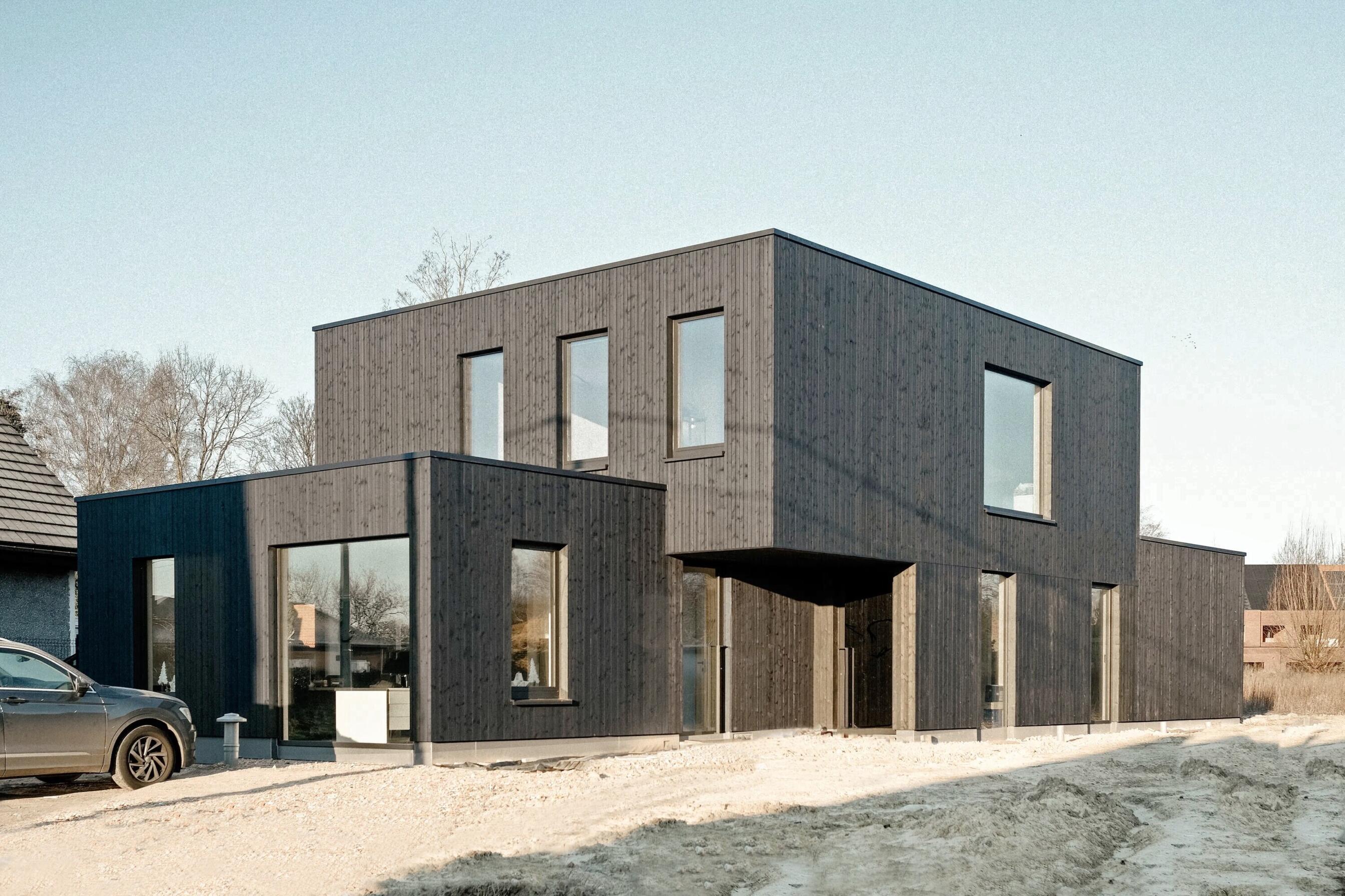 Adaptief Nieuwbouw Woning CLT Houten gevelbekleding Ecologisch Temse 5 2