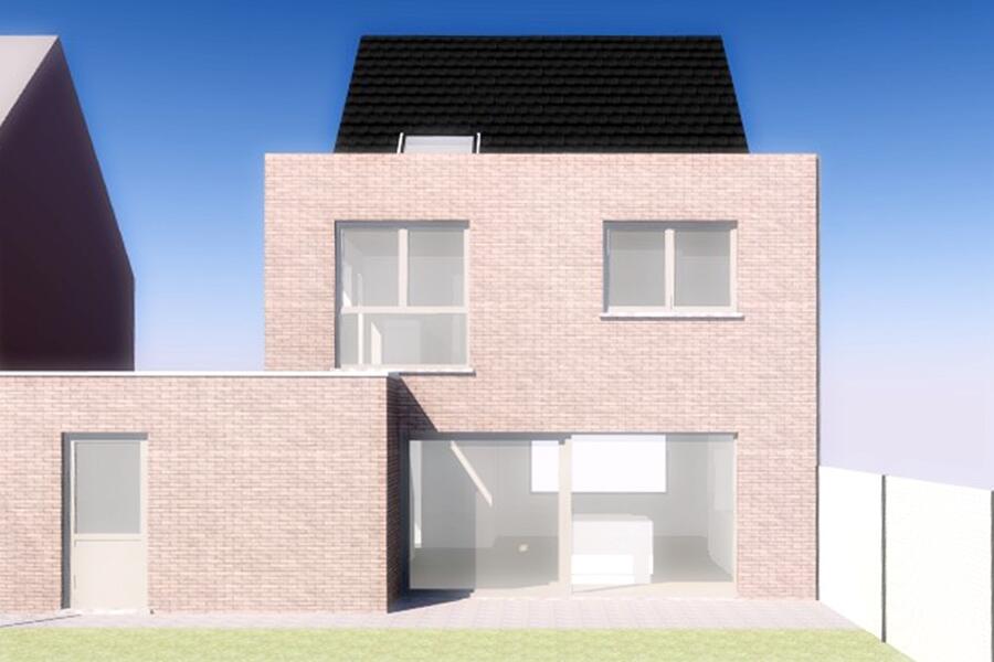 2 woningmterontwerpachtergevel