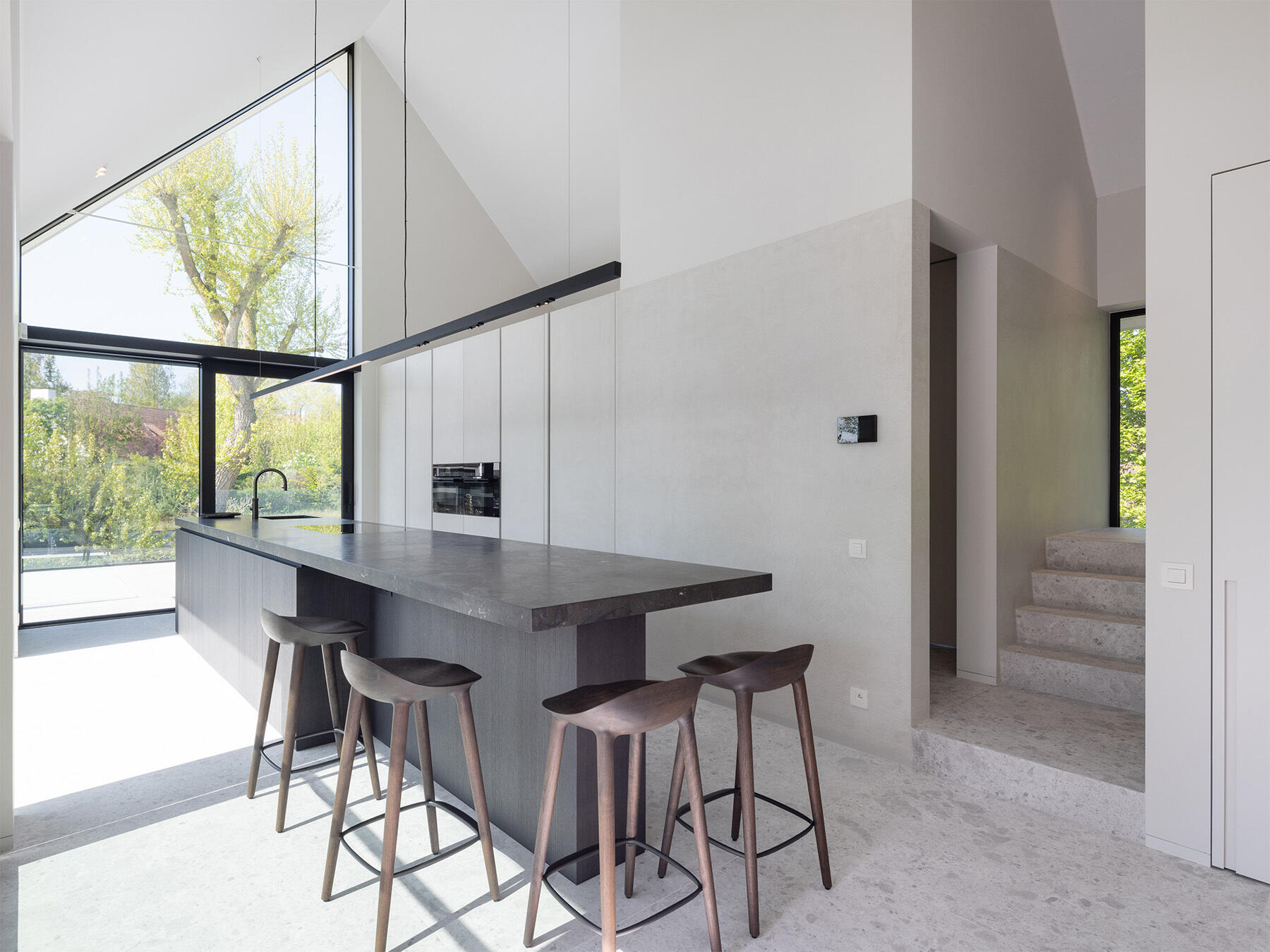 Studio dempsey interieurarchitect spoor 9 architectuur nieuwbouw woning nieuwpoort sober warm strakke architectuur 96
